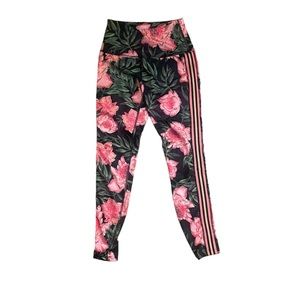 Beyond Yoga Floral Side Stripe High-Waist Leggings - Small